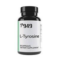 L-Tyrosine, Under 10 Dollars, 60 Capsules, Mental Alertness, Stress Relief, No Additive or Filler, Lab-Tested for Purity, Made in USA, Satisfaction 100% Guaranteed, 949*