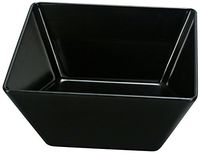 Yanco RM-405BK Rome Square Bowl, 18 oz Capacity, 5" Length, 5" Width, 2.75" Height, Melamine, Black Color, Pack of 48