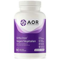 AOR, Ortho Iron, Natural Supplement to Support Healthy Iron Levels and Reduce Risk of Anemia, Vegetarian, 60 Capsules (60 Servings)