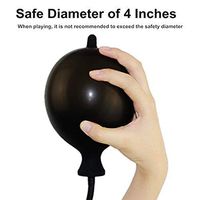 Inflatable Enema Super Large Silicone Enema Bulb Explosion (Black-)