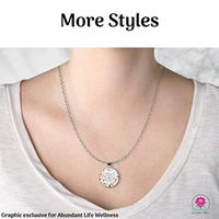 EMF Protection Pendant Necklace- Anti-Radiation-Free Chain-Programmed with 30+ Homeopathic Frequencies - More Styles - Dr. Valerie Nelson-EMF Shield Necklace Jewelry (Psalm 37:4)