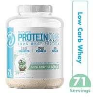 ProteinOne Whey Protein Powder by NutraOne – Non-GMO and Amino Acid Free Protein Powder (Mint Chip Ice Cream - 5 lbs.)
