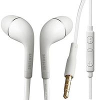 Headset 3.5mm Handsfree Earphones w Mic Dual Earbuds Earpieces Compatible with Samsung Galaxy J1 J3 J5 J7, S6 S7 S8 S9 S10 Plus, S10e, Note 8 9, A10 A20 A9
