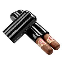 Humidors Cigar Carbon Fiber Cigar Moisturizing Tube Portable Moisturizing Holster Travel Cigar Sets Cigar Smoking (Color : Black, Size : 14.32.64.9cm)