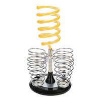 Desktop Hair Dryer Rack Multicolor Air Duct Bracket Stainless Steel Base Hair Dryer Bracket Can Discharge Hot Rod Straight Hair Curler Comb(04# Yellow,)