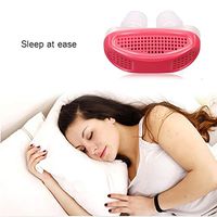 DJYSZ Anti Snore Relieve Snoring Nose Vents Snore Stopper Nasal Dilator Breathing Apparatus for Travel Sleeping Office etcs Blue red White,Red