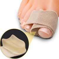 Sumifun Toe Spacer Separators Tapes- Gel Bunion Corrector, Hammer Toe Wraps for Overlapping Toe (1st/2nd Toe) and Correct Crooked Toes(3 Pack)
