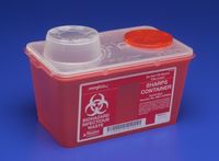 MONOJECT Chimney-Top Sharps Container - 4 Quart - Red - Each