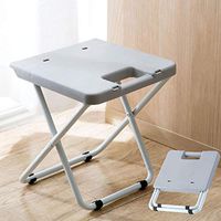 Portable Folding Stool, Chair Lightweight Stool for Home Outdoor Travel Fishing Camping Beach for Adults Kitchen Garden Bathroom