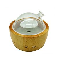 Warm Mist Ultrasonic Wood and Glass Essential Oil Aroma Nebulizing Diffuser, Aromatherapy Vaporizer
