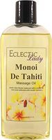 Monoi de Tahiti Massage Oil, 8 oz, With Sweet Almond Oil and Organic Jojoba Oil, Preservative Free