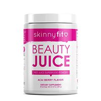 SkinnyFit Beauty Juice, Red Superfood Powder, Acai Berry Flavor - Anti-Aging, Aids in Digestion, Boosts Vitality & Immunity, Prebiotics & Probiotics, 30 Servings