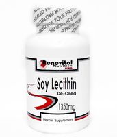 Soy Lecithin 1350mg De-Oiled 100 Capsule ~ Renevitol