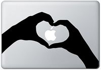Heart Hands Macbook Decal Mac Decal Macbook Pro Laptop Sticker Vinyl Decal Mac Apple Skin 13 15 17