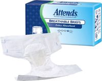 Attends Breathable Briefs, X-Large (58-63") (Bag of 20 Each)