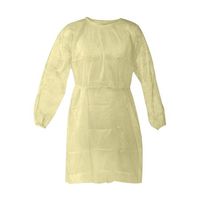 Disposable Isolation Gown Size: Universal Qty: 50 per Case (Yellow)