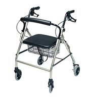 Lumex Walkabout Wide Four Wheel Rollator, 18.5 Inches, Champagne