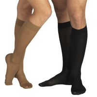"Elastic Medical Grade Class (18 mmHg) High Comfort Unisex COMPRESSION support SOCKS." (Small (Height: 170-182 cm), Black)