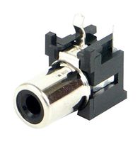 SWITCHCRAFT/CONXALL PJRAN1X1U01AUX RCA (Phono) Audio/Video Connector, 1 Contacts, Jack, Gold Plated Contacts, Copper Alloy Body