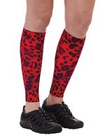 A.M.P.S. 35301 Unisex Printed Calf Compression Sleeve Red Cheetah 2XL