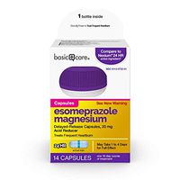 Basic Care Esomeprazole Magnesium Delayed Release Capsules, 20 mg, Acid Reducer, 14 Count