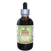 Senna (Senna Alexandrina) Glycerite, Organic Dried Leaves Alcohol-Free Liquid Extract (Brand Name: HerbalTerra, Proudly Made in USA) 4 fl.oz (120 ml)