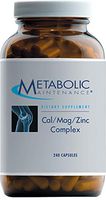 Metabolic Maintenance Cal Mag Zinc Complex - Higher Absorption for Bone + Heart Support (240 Capsules)