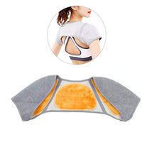HEALLILY Shoulder Pads Shoulder Warmer Protector Bamboo Charcoal Fiber Fleece Lined Thicken Shoulder Pad Wrap Brace (Size S)