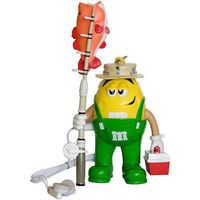 M&M M8MR5 Fisherman FM Radio with Earbuds (Yellow)