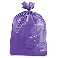 USA-Made Colorful Trash Bags (10, PURPLE 50 GALLONS)