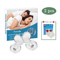 Clipple Silicone Magnetic Anti Snore Transparent Silicone Stop Snoring Device Silicone Nose Clip Tools Professional Relieve Snore Mini Comfortable Sleep Sleeping Aid for Men Women (2 pcs)
