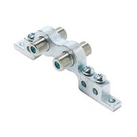 3 GHz Dual Ground BlockHigh FrequencyF Type 2 Port Ground Block Prevents Damage to Satellite TV Antenna Voltage Protect Connection Mount Outdoor Dish Digital Video Signal