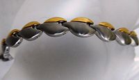 Magnetic Therapy Leaf Bracelet - Gold/Silver for Arthritis Pain Relief