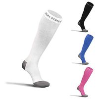 Compression Socks for Men & Women – 20-30mmHg Medical Grade Graduated Stockings (White, Small)