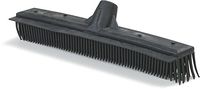 Carlisle 3659603 VersaClean Polypropylene Block Brush with Squeegee, Thermoplastic Rubber Bristles, 1.13" Bristle Trim, 16" Length x 2-1/4" Width x 3" Height Block, Black