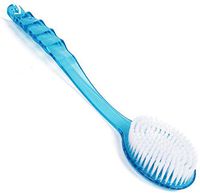 Qingsun Bath Brush Scrub Skin Massage Shower Body Brush with Super Soft Bristles(Blue)