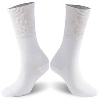 Socks Daze Diabetic Socks 1 Pair White S/M
