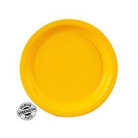 Solid Party Supplies Dessert Plate - Yellow (8)