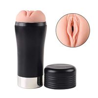 Geloo Deep Realistic Channels for Men Pleasure Small Pocket Lifelike-Püssey Hands Free Stroke Bottle Cüp Massager Toy Discreet Packaging Waterproof for Men Sixy Underwear for Men T-Shirt