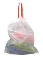 Besli 4 Gallons Drawstring Strong Trash Bag Garbage Bag,100 Bags
