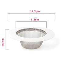 EVERY-BOBO 3 Sizes Universal Stainless Steel Sink Strainer Filter Trap Bathtub Drain Hole Hair Catcher Stopper Waste Screen Large Wide Rim Kitchen Tool