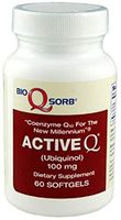 100mg ActiveQ® (60 Softgels) uses Kaneka QH Ubiquinol the “active” antioxidant form of Coenzyme Q10
