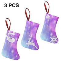 Christmas Stockings Gift Bag Purple Sparkle Star Great for Funny Xmas Party