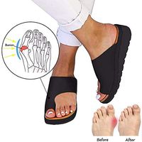 JZLXA Feet Corrector Sandals Hallux Valgus Correction Ladies Casual Soft Bunion Splint Slippers Pain Relief,38