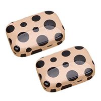 Exceart 2pcs Contact Lens Box with Tweezers Solution Bottle and Mirror Travel Contact Lens Case Khaki