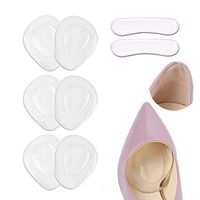 Gel Forefoot Pads and Heel Cushion Inserts - Metatarsal Pads for Women Ball of Foot Cushions - Reusable Soft High Heel Cushion Pads Self-Adhesive Foot Care Protector Foot Pad