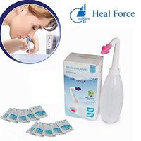 Heal Force Nasal Cleansing Kit with 10 Sachets Nose Sinus Wash Salt Sterile Saline Solution