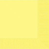Light Yellow 2-Ply Luncheon Napkins | Pack of 50 | Party Supply