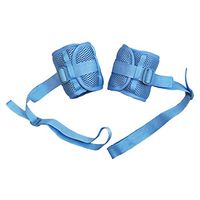 Exttlliy 1 Pair Breathable Medical Restraints Patient Hospital Bed Limb Holders Quick-Release Strap for Wrist or Ankle Blue (Wrist)