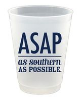 Slant - 16 oz Foam Cups Set of 10 - ASAP As Southern AS Possible
